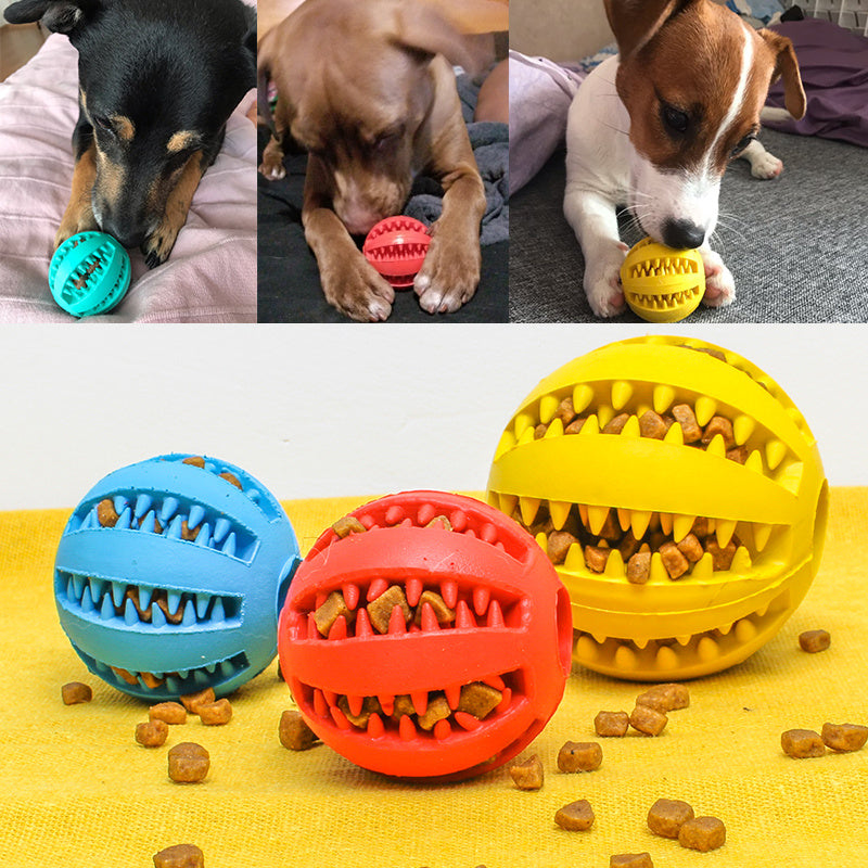 Cute Funny Rubber Dog Ball Toy