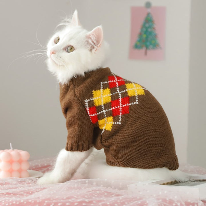 Hair Fall Prevention Kitten Winter Sweater