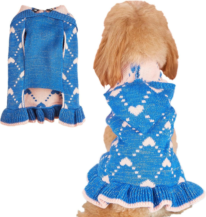 Small Dog Sweater Hoodies Dress