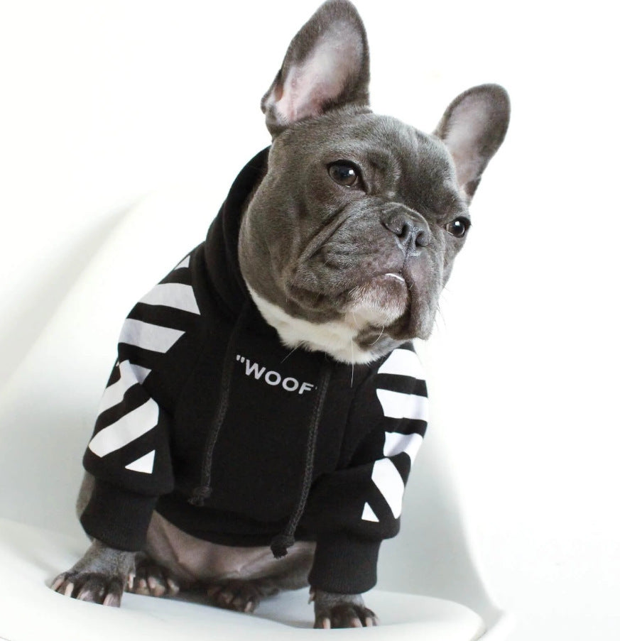 Pet fashion  three-stripe dog sweater