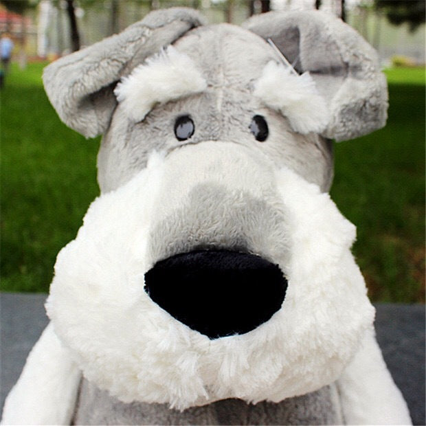 Schnauzer dog doll plush toy