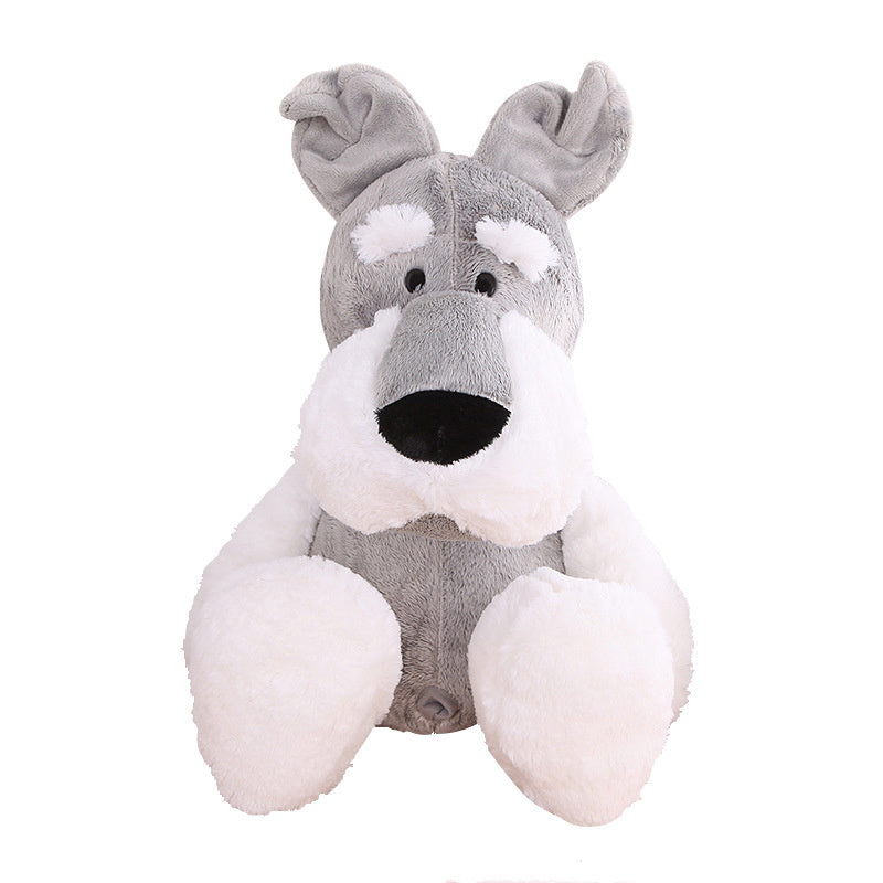 Schnauzer dog doll plush toy