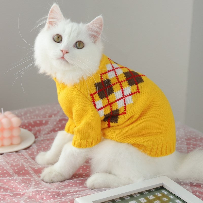 Hair Fall Prevention Kitten Winter Sweater