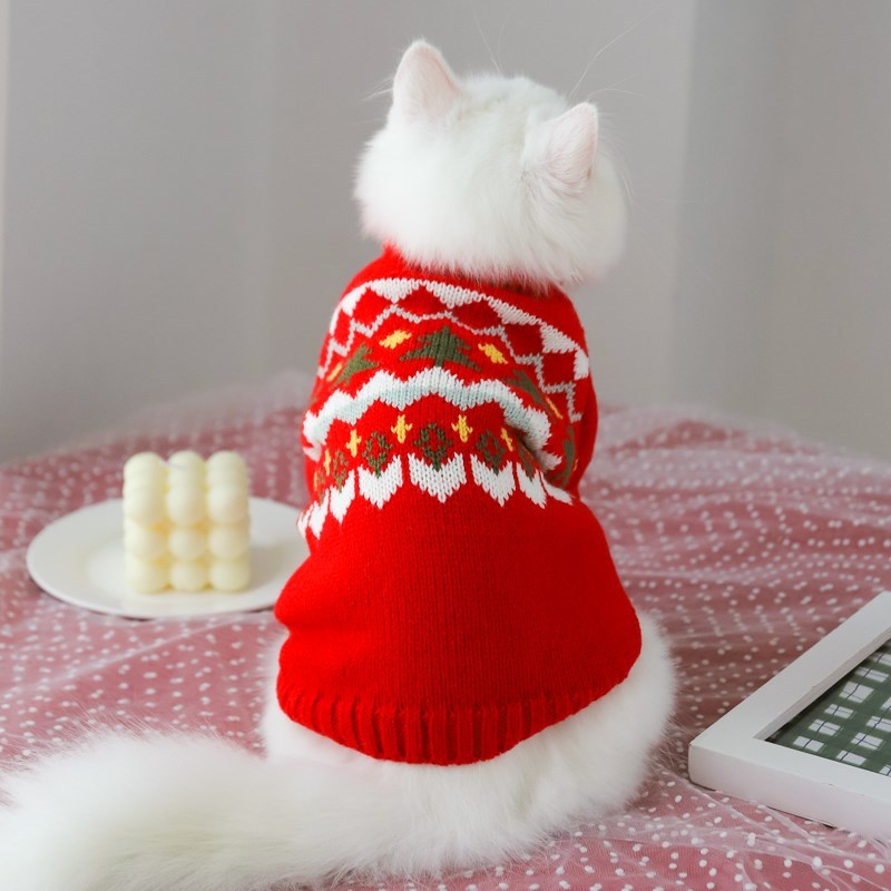 Hair Fall Prevention Kitten Winter Sweater